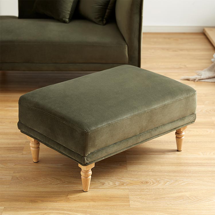 Compact size couch sofa with velvet finish