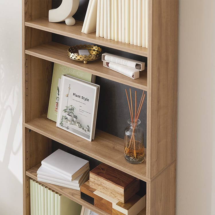 本棚 ブックシェルフ 大容量 薄型