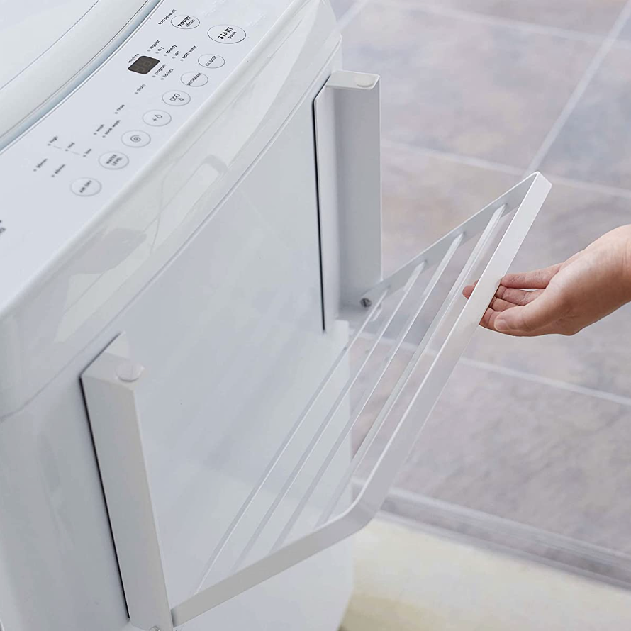 Tower Magnetic Folding Shelf Next to the Washing Machine