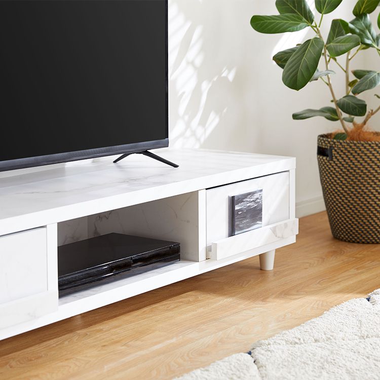 Marble-look TV stand, lowboard