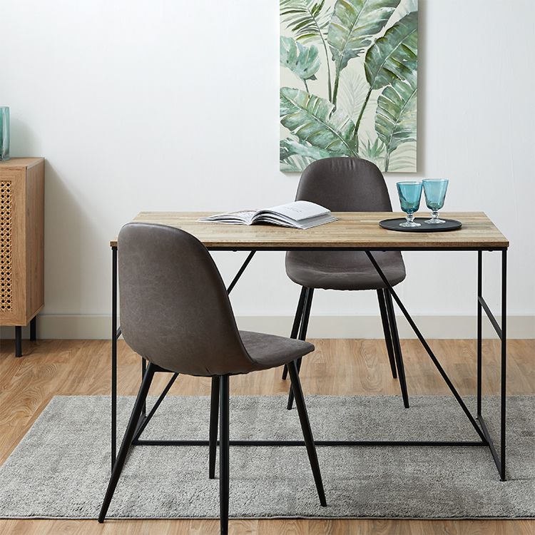 ダイニングテーブル 大理石柄 単品 インテリア スチール [幅120]