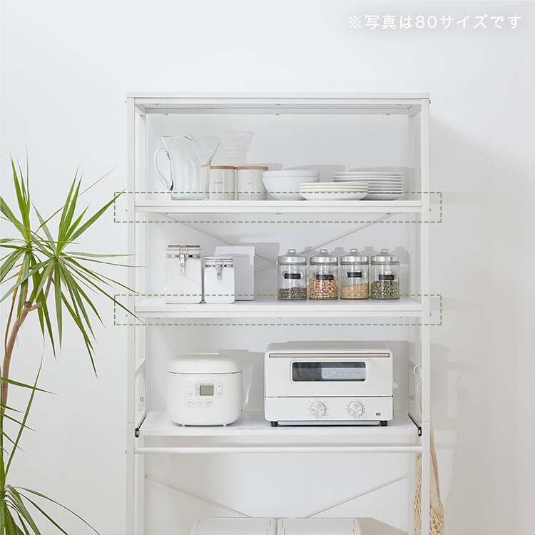 レンジ台 キッチン収納 大理石柄 スチール