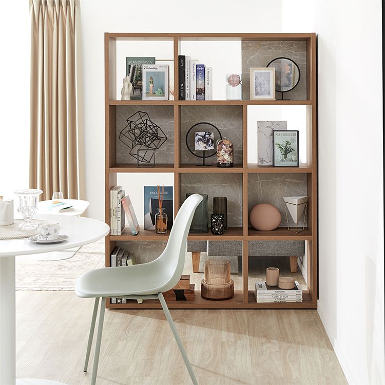 Bookshelf that can also be used as a partition, large capacity storage, stone pattern