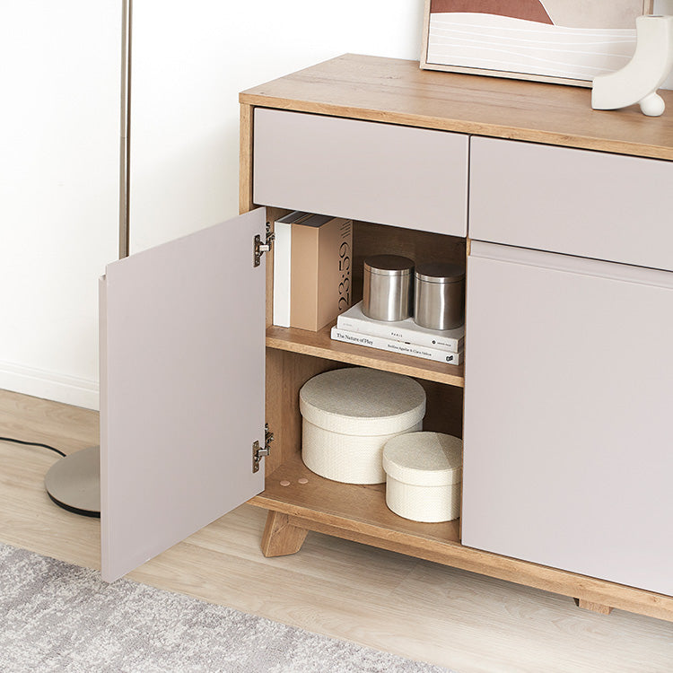 Storage shelf, chest, cabinet, sideboard, living board, low board, wood grain, large capacity