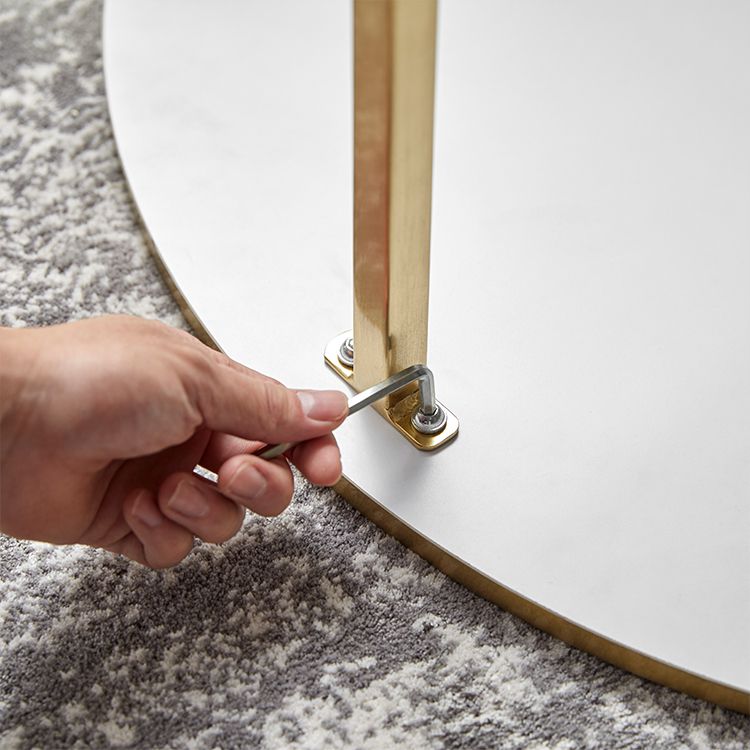 大理石調リビングテーブル 丸テーブル