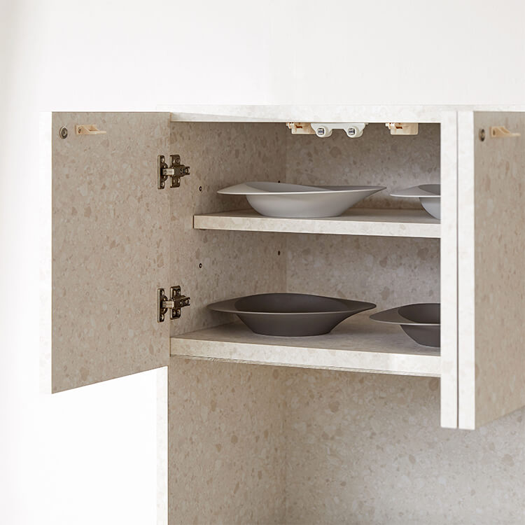 テラゾー柄 キッチンボード キッチン収納