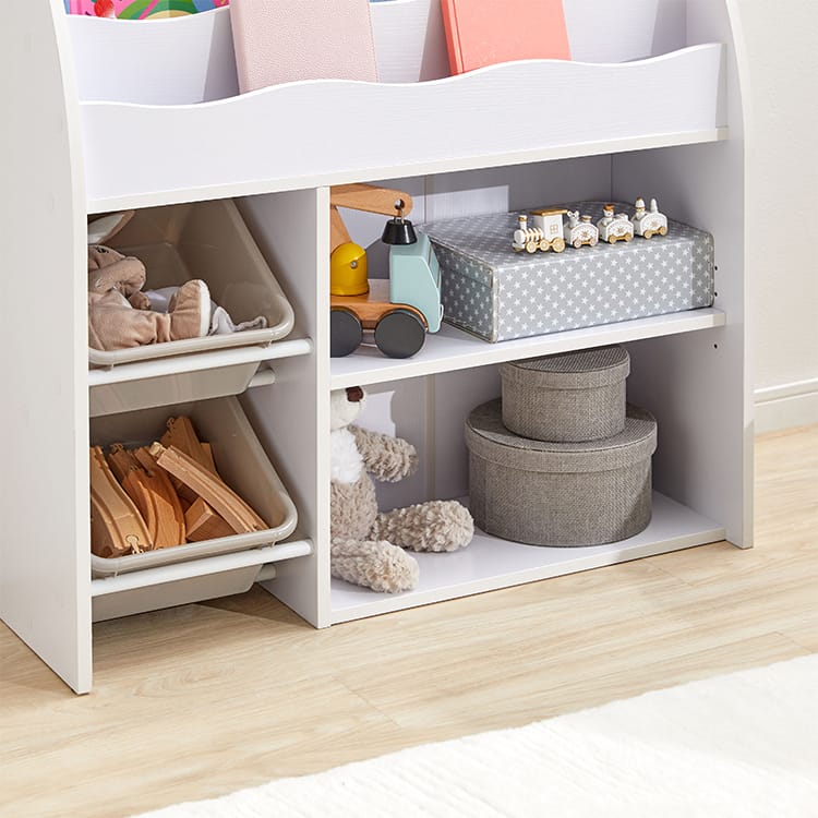 子供用絵本棚(タイプA.B)カラフルデザインで魅せるディスプレイラック