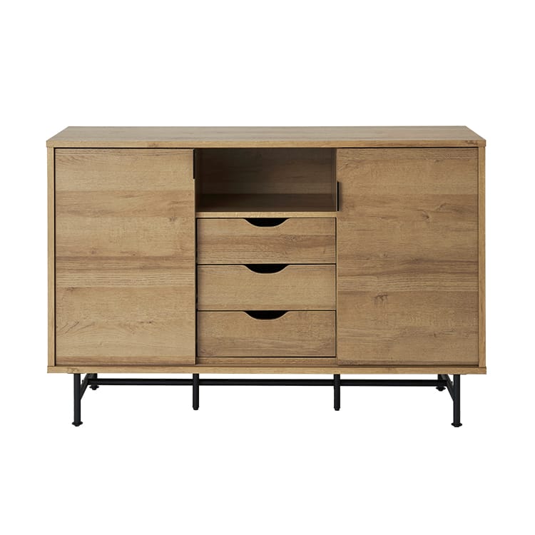 Cabinet Storage Shelf Wooden 3 Tier Open Rack