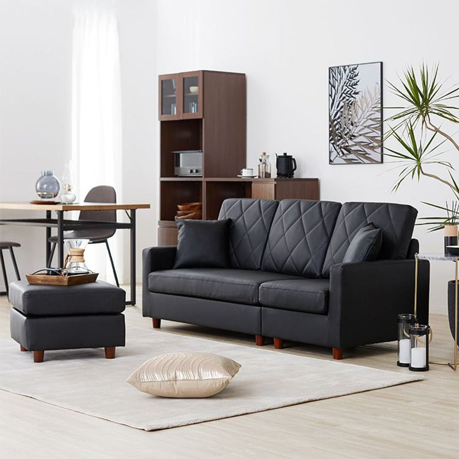 3-seater couch sofa, versatile layout, cushion included