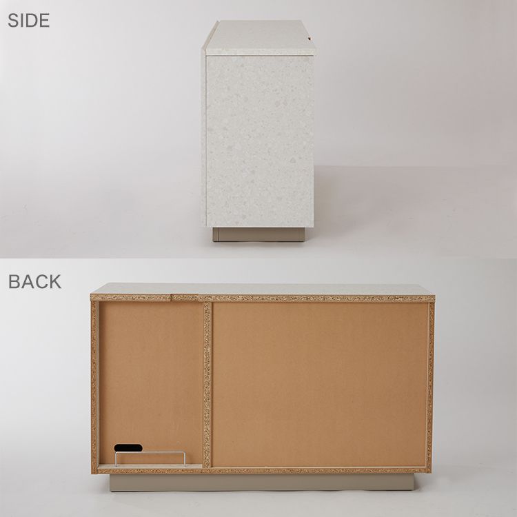 テラゾー柄 サイドボード キャビネット