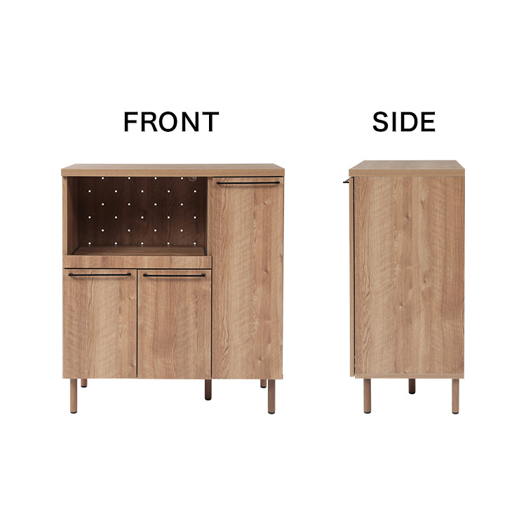 Wooden kitchen counter