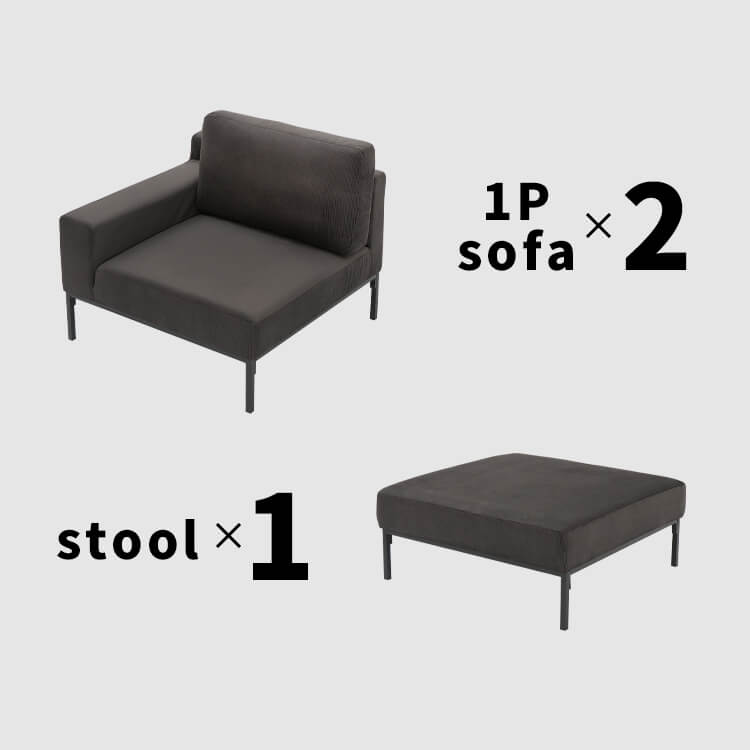 Velvet-like couch sofa, dark grey