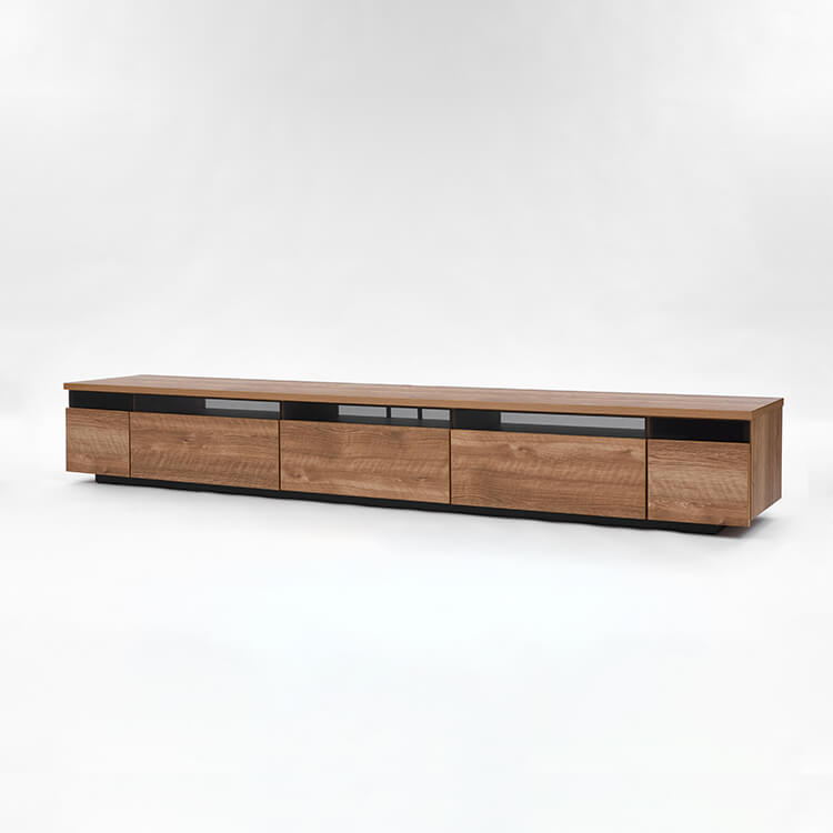 Japanese-made wooden TV stand with stone pattern [width 240]