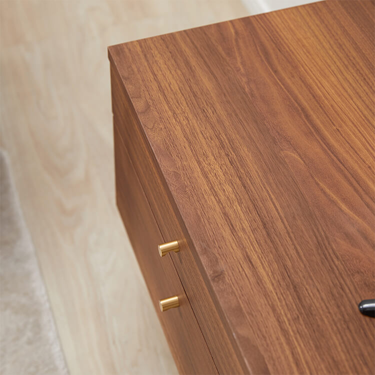 Wood-grain TV stand, brass, wooden legs, made in Japan [width 180]