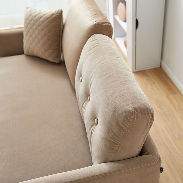 Velvet two-seater sofa