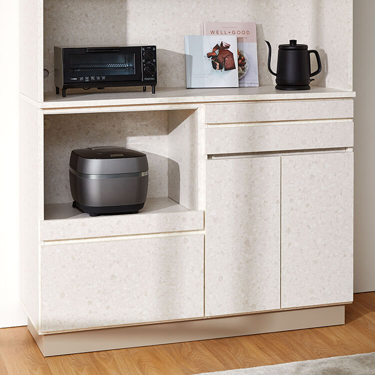 テラゾー柄 キッチンボード キッチン収納