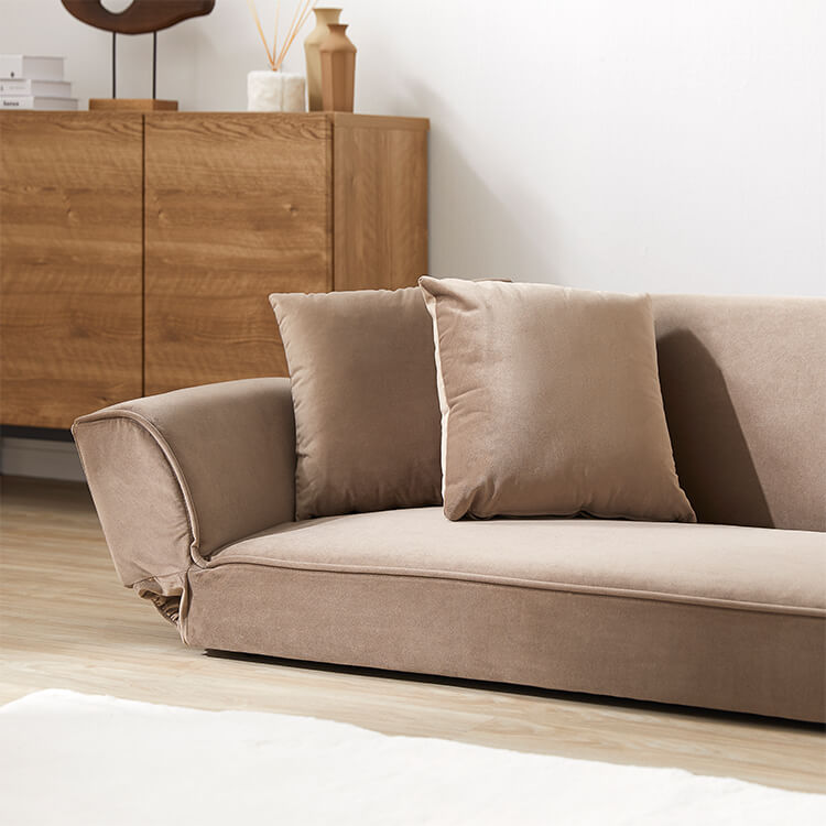 ベルベット調 2人掛けコンパクトソファ