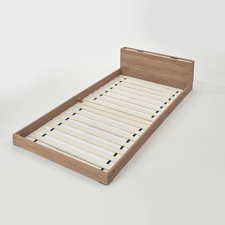 Bed frame (single item or mattress set) Headboard bed Wooden bed [S]