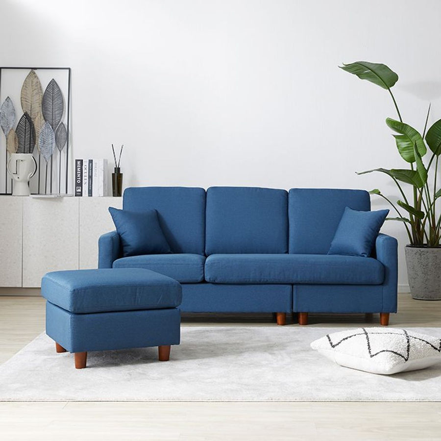 3-seater couch sofa, versatile layout, cushion included