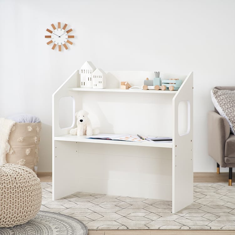 Picture book shelf Storage rack Kids desk Wooden Living room storage Kids room