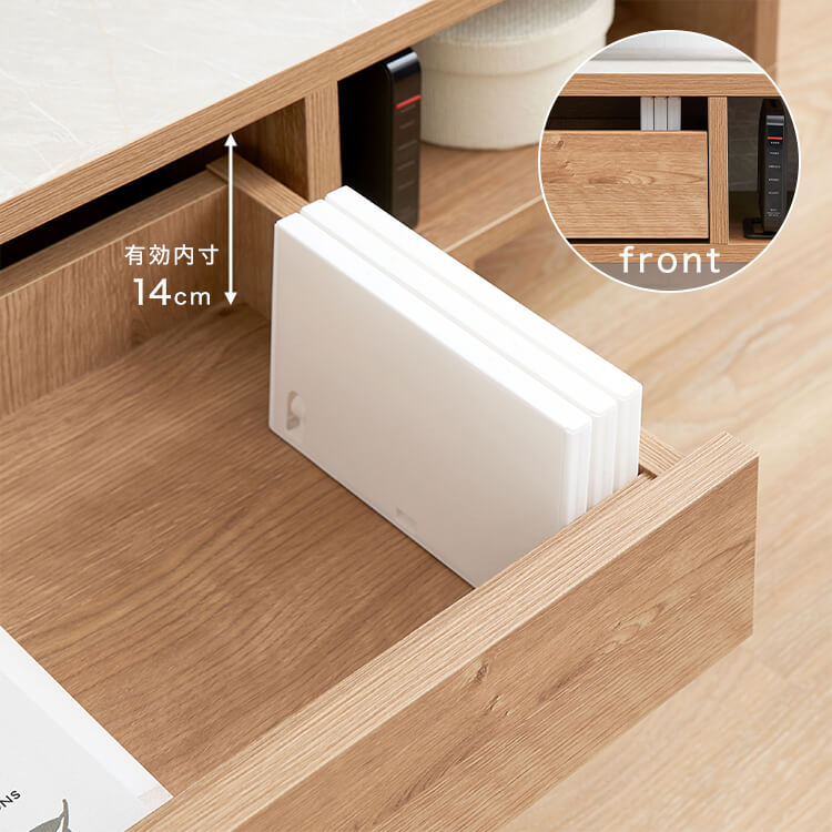 Stylish stone-like TV stand