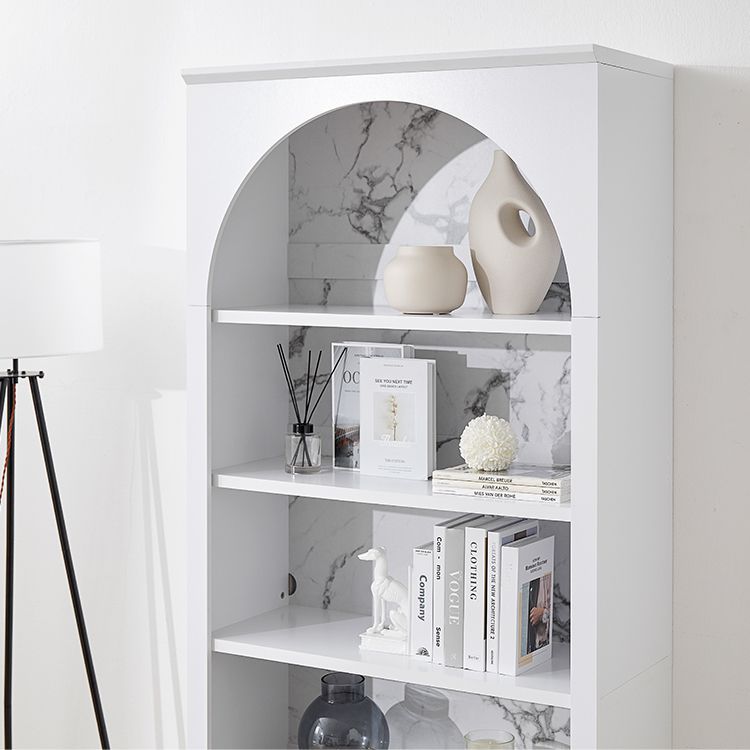 Arched shelf with marble effect
