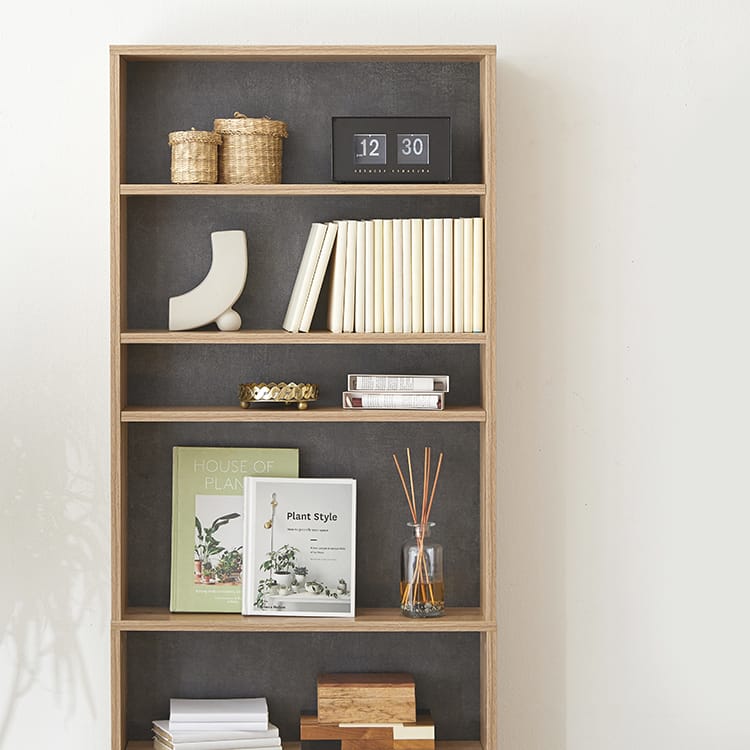 本棚 ブックシェルフ 大容量 薄型