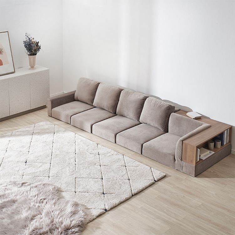 Floor sofa 4-5 seater corner sofa with back table and storage