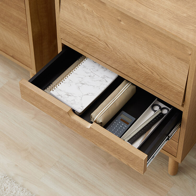 Sideboard Cabinet Wooden Storage Shelf Chest Living Room Storage Display Rack Made in Japan