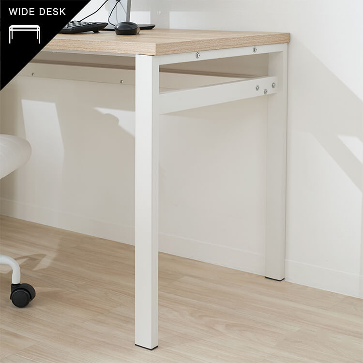 L-shaped desk with storage PC desk