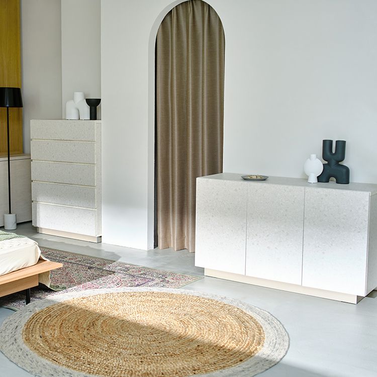 テラゾー柄 サイドボード キャビネット