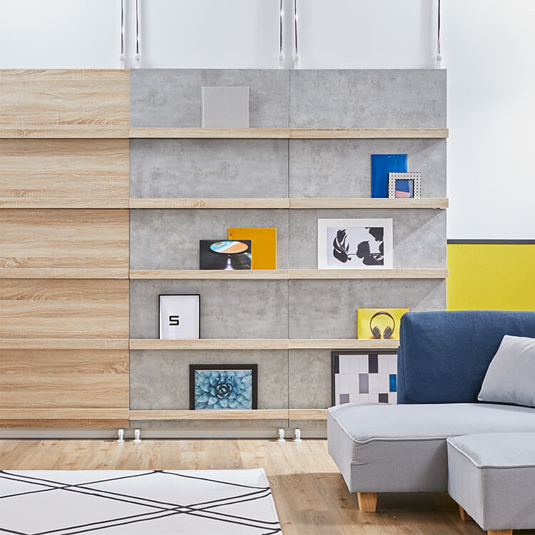 突っ張り棚 ラック 突っ張り収納 本棚 伸縮式壁面収納