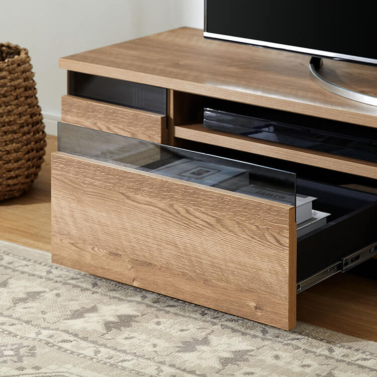 日本製テレビ台 木製 ストーン柄