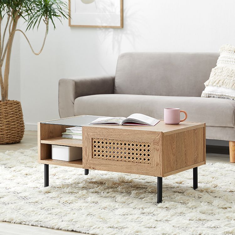 Rattan style center table