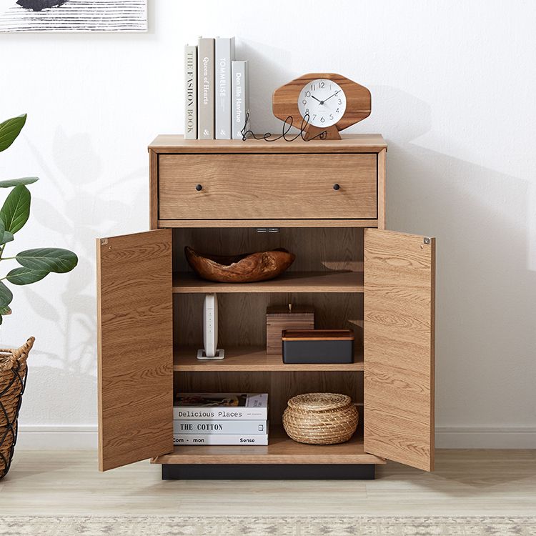 Simple design wood grain cabinet