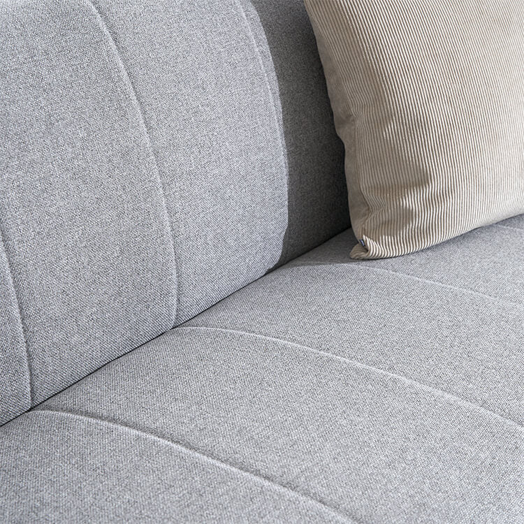 Sofa bed, reclining, 2-seater, low sofa, single, gray, compact, foldable, one-room, low sofa bed