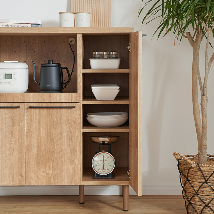 Wooden kitchen counter