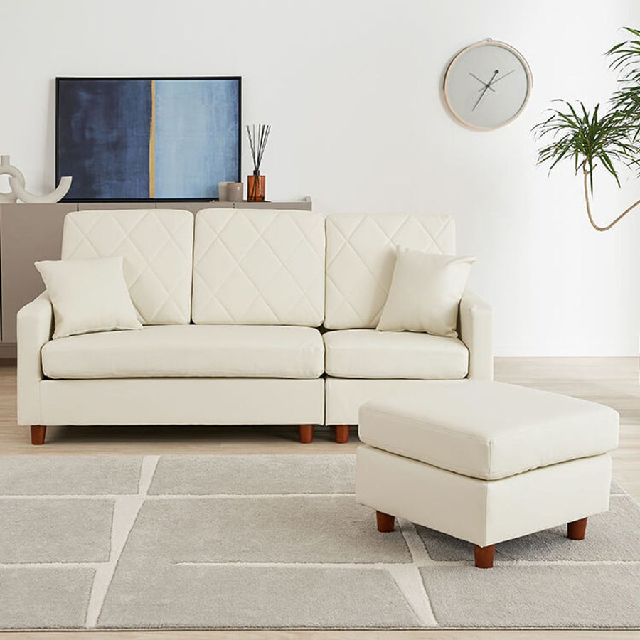 3-seater couch sofa, versatile layout, cushion included