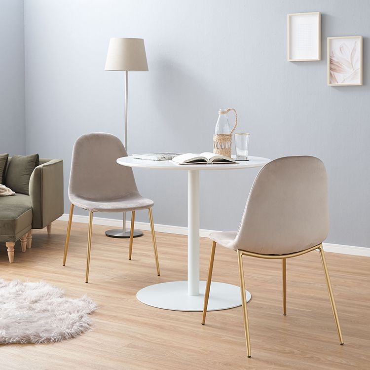 Velvet style dining table set