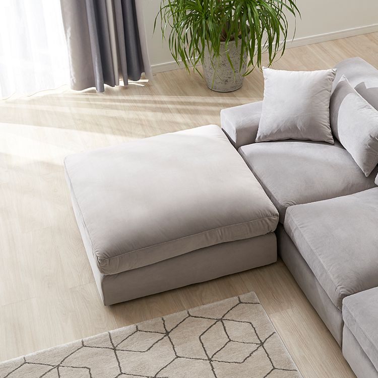Velvet-like 3-seater couch sofa Low sofa