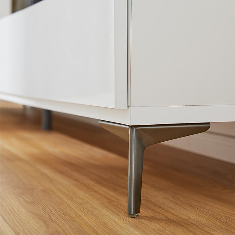 テレビ台 日本製 ローテレビ台 収納付 スチール脚 大理石柄 大理石家具