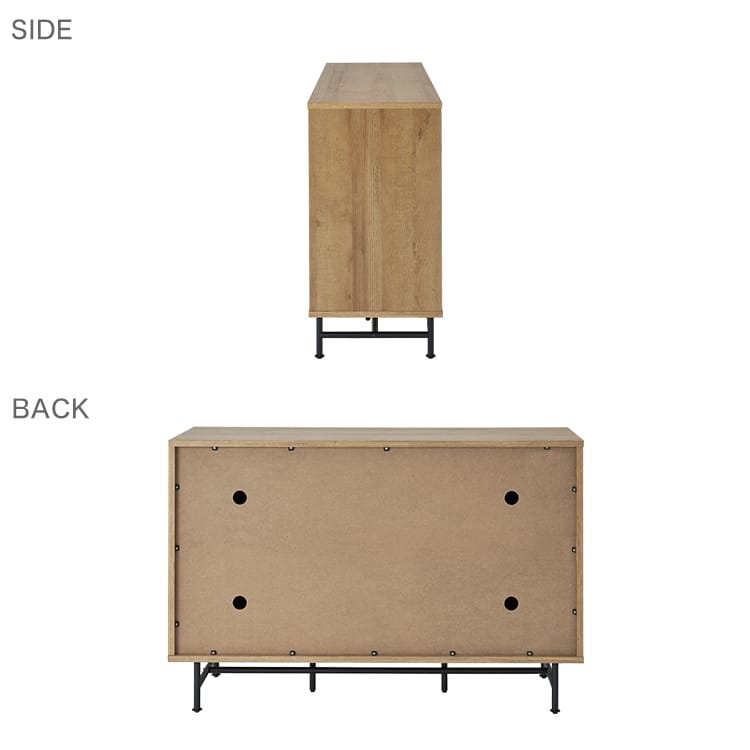 Cabinet Storage Shelf Wooden 3 Tier Open Rack