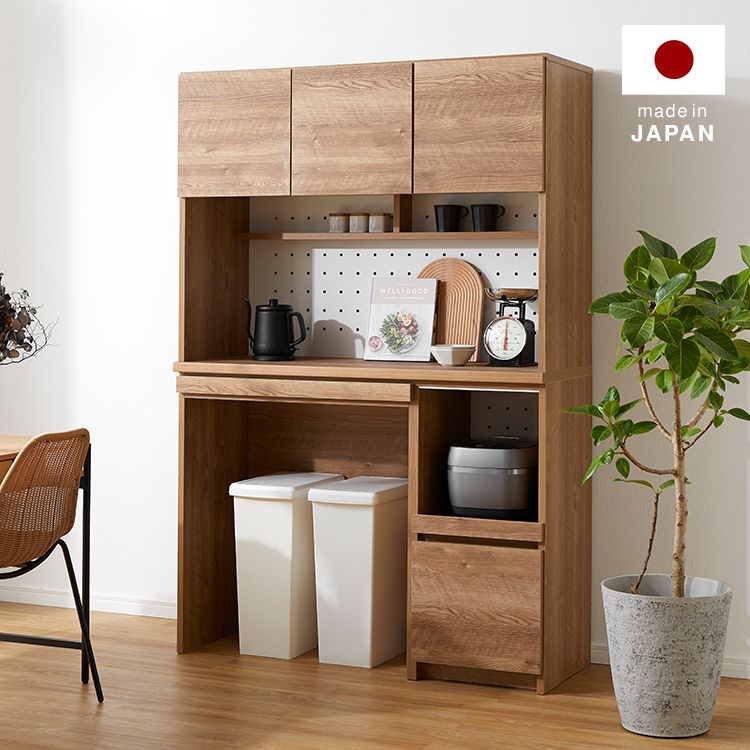 ゴミ箱収納付き食器棚