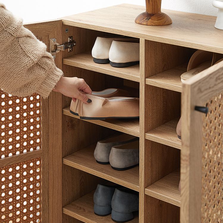 Rattan style shoe box