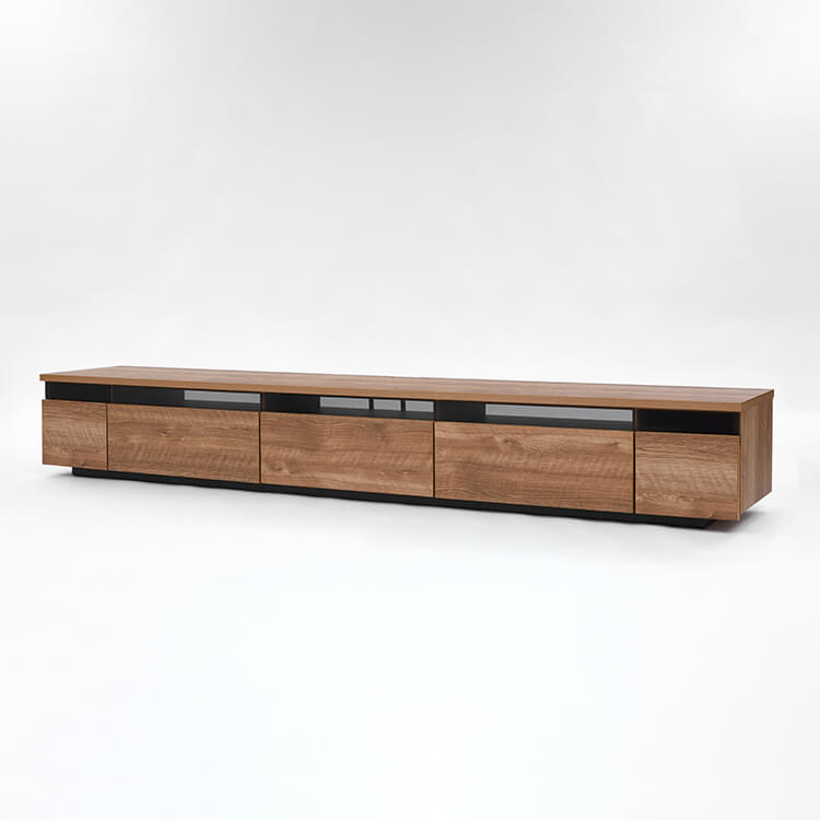 Japanese-made wooden TV stand with stone pattern [width 240]