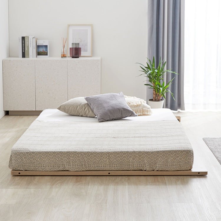 Low bed with power outlet tap storage Slatted bed [D]