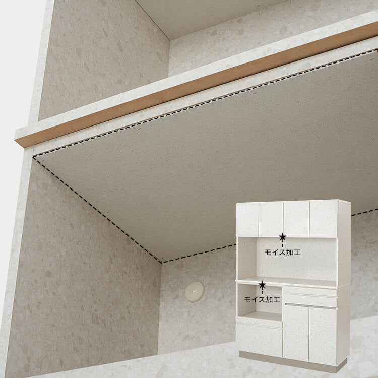 テラゾー柄 キッチンボード キッチン収納