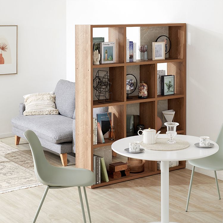 Bookshelf that can also be used as a partition, large capacity storage, stone pattern