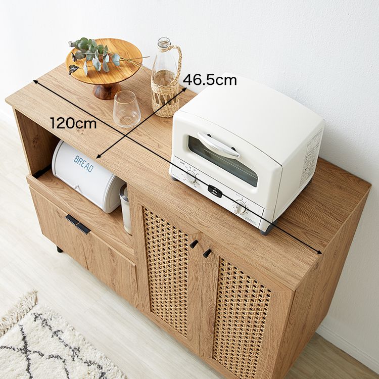 Rattan style kitchen counter [width 120]