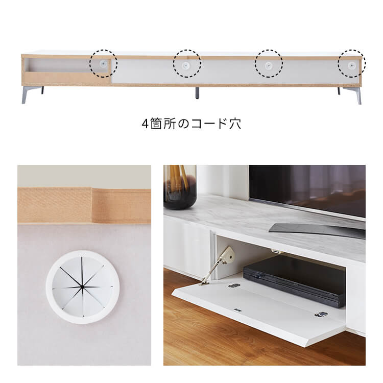テレビ台 日本製 ローテレビ台 収納付 スチール脚 大理石柄 大理石家具